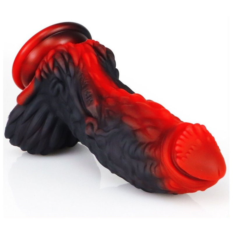 MONSTERED Gode Dragon Yong 15 x 5.5cm Noir-Rouge